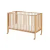 Image de tissi Lit bébé pliable 60x120 cm Hêtre massif