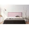 Image de Tête de Lit Tapisée MODENA Aqualine 145x55x8 cm - Rose Clair - Moonia