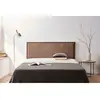 Image de Tête de Lit Tapisée MODENA Aqualine 90x55x8 cm - Chocolat - Moonia