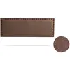 Image de Tête de Lit Tapisée MODENA Aqualine 160x55x8 cm - Chocolat - Moonia