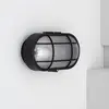 Image de Ledkia Plafonnier Extérieur Ovale à Grille - Noir