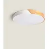 Image de Ledkia Plafonnier LED Rond Bois 24W - Noir