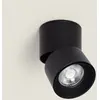 Image de Ledkia Applique LED Aluminium Ronde New Onuba 7W Noire 4000K Blanc neutre