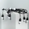 Image de Ledkia Kit Guirlande Waterproof 5.5m Noir + 8 LED Rouge