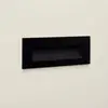 Image de Ledkia Balise Murale Extérieure LED 7W Encastrable Rectangulaire Aluminium Noir Groult