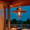 Image de Ledkia Suspension Extérieure Aluminium Perth Marron foncé
