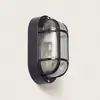 Image de Ledkia Hublot Extérieur Ovale Noir