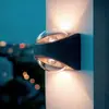 Image de Ledkia Applique Murale Extérieure LED 12W Aluminium Éclairage Double Face Adelfa Noir