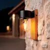 Image de Ledkia Applique Murale Extérieure Acier Inoxydable et Verre Isoba Noir