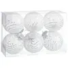 Image de Boules Noël Blanc Argenté - 8 cm