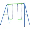 Image de Outdoor_toys Portique balançoire double de jardin