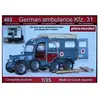 Image de Plus model maquette ambulance allemande Kfz 31 1/35