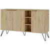 Image de Buffet en bois [ ]Clara[ ] - 142 x 36 x 83 cm - Beige