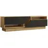 Image de Meuble TV en bois - 160 x 40 x 45 cm - Saphir, Anthracite