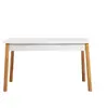 Image de Nada Table à manger rectangulaire - Pin Atlantique / blanc