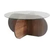 Image de Hanah home table basse ronde - Noyer