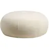 Image de Hanah home Pouf rond - Blanc