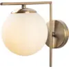 Image de Lampe murale en acier doré et opaque 15x28x23cm Antique - Home Design