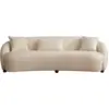 Image de Canapé 3 places en tissu bouclé crème Napoli - Home Design