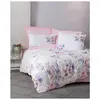 Image de Parure de lit coton ranforcé florale - Rose