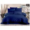 Image de Parure de lit adulte en polycoton - Bleu foncé