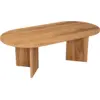 Image de Table basse ovale en bois 120x40x60cm Oval - Home Design