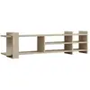 Image de Meuble TV en bois - 156 x 29 x 40 cm - Travertin