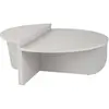 Image de Hanah home Table basse ronde Podium - Gris