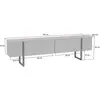 Image de Hanah home meuble TV Luxe Travertine - Noir