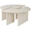 Image de Hanah home Moira table basse ronde - Blanc