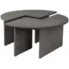 Image de Hanah home Table basse ronde - Gris béton