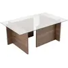 Image de Hanah home Table basse verre - Noyer