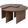 Image de Hanah home Table basse ronde Moira - Noyer