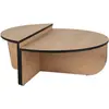 Image de Hanah home table basse scandinave - Chêne miel et noir