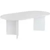 Image de Hanah home Table basse ovale - Blanc