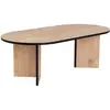 Image de Hanah home table basse ovale - chêne et noir