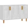 Image de Hanah Home Buffet Rodney 4 portes Blanc