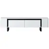 Image de Hanah Home Meuble TV Yildiz - Blanc/Noir