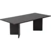 Image de Table basse rectangulaire en bois noir 119x69x40cm Sabin - Home Design