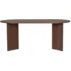 Image de Table à manger en mélamine marron 180x89,5x75cm Sablin - Home Design