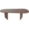 Image de Table basse en bois foncé 130x65x40cm Ovalis - Home Design