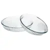 Image de Set de 2 plats en verre - Transparent