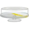 Image de Dôme à gâteaux transparent base jaune Pigmento - Nude Glass