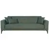 Image de Canapé convertible HENRY - Tissu vert foncé