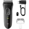 Image de Rasoir électrique rechargeable étanche gris - 3-3000S - Series 3+ 3000s - BRAUN
