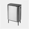 Image de Brabantia Poubelle de cuisine en acier et plastique - 60 L