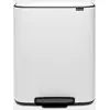 Image de Poubelle à pédale 2x30l blanc - 211447 - BRABANTIA