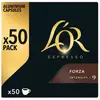 Image de Capsule café L or ESPRESSO FORZA CAPSULES 50 PC 260 GR