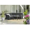 Image de Allibert Canapé d'angle 5 places jardin - Gris graphite