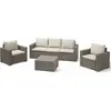 Image de Allibert Salon de jardin 3 places - Beige